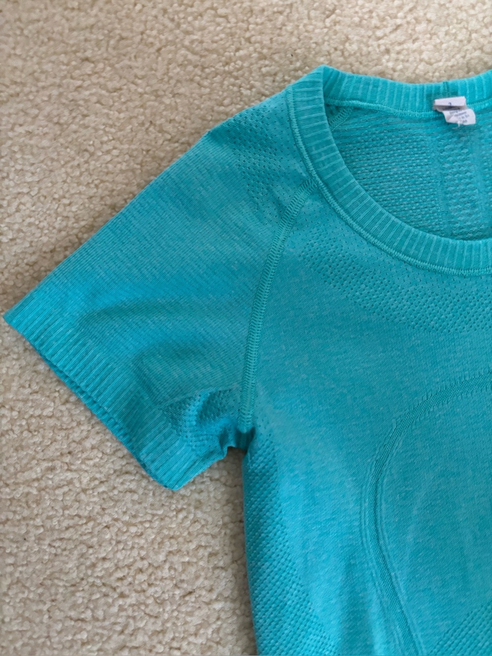 lululemon athletica Swiftly Tech Short Sleeve Crew in Amazonite Teal - Picture 7 of 11